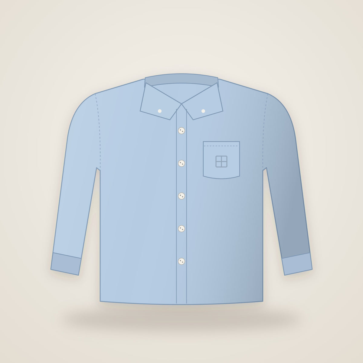 Chemise Oxford boutonnée VOISIN